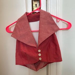 Freddies of Pinewood pink halter top